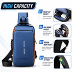 Anti theft sling bag