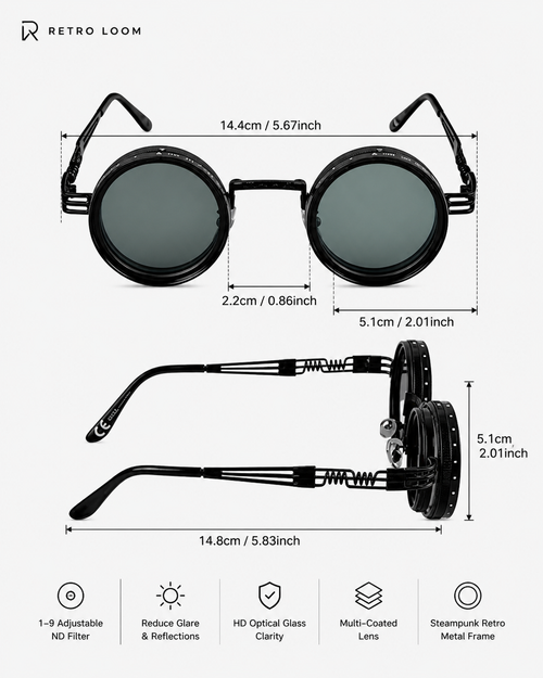 Retro Loom Adjustable Sunglasses | Tiny adjustable sun glasses