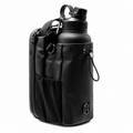 Premium - Magnetic Gym Bottle Holder Bag with Storage Pockets and Zippered Compartments